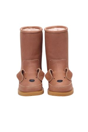 Wadudu Classic Boots Dog Hazelnut Leather DONSJE KIDS | 2022004CL018